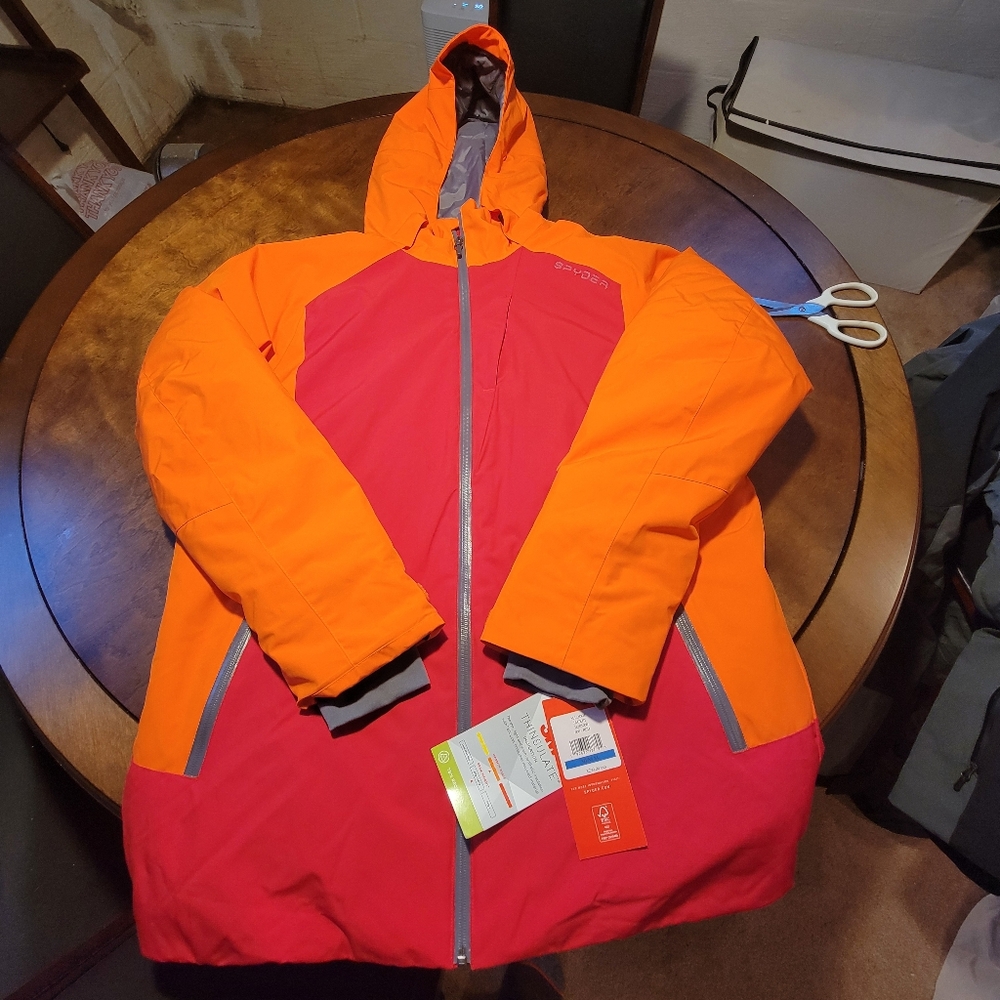 Spyder Red and Orange Ski Jacket